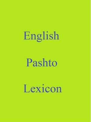 cover image of English Pashto Lexicon